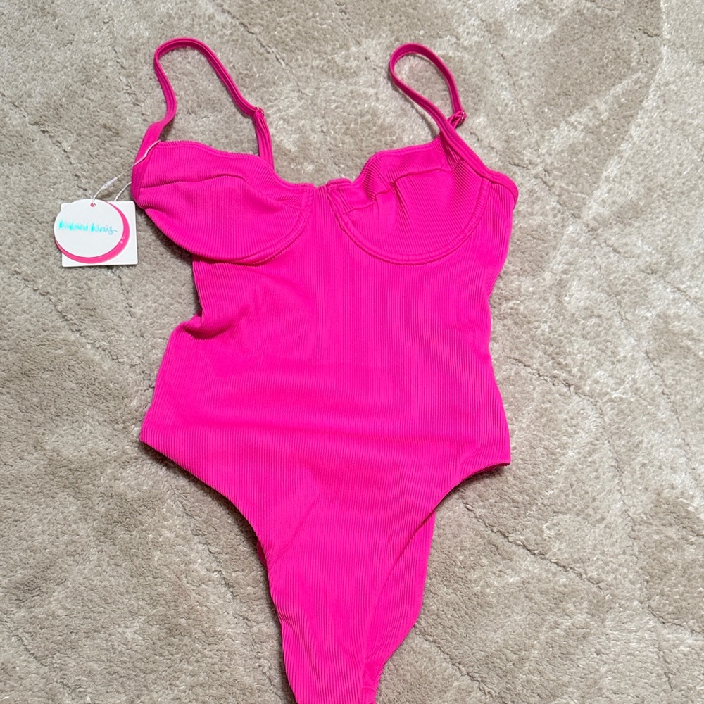 Kulani Kinis Vibrant Pink Bodysuit